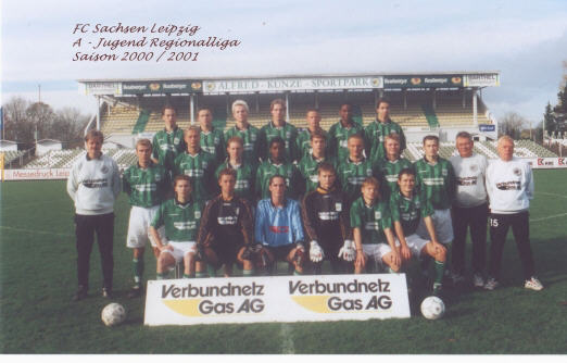Die A-Jugend des FC Sachsen