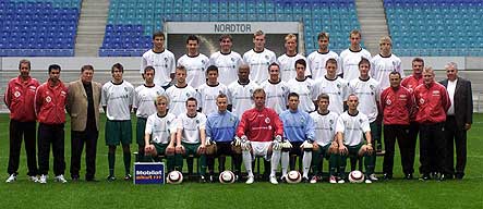 Die Leutzscher vor der Oberliga-Saison 2004/05